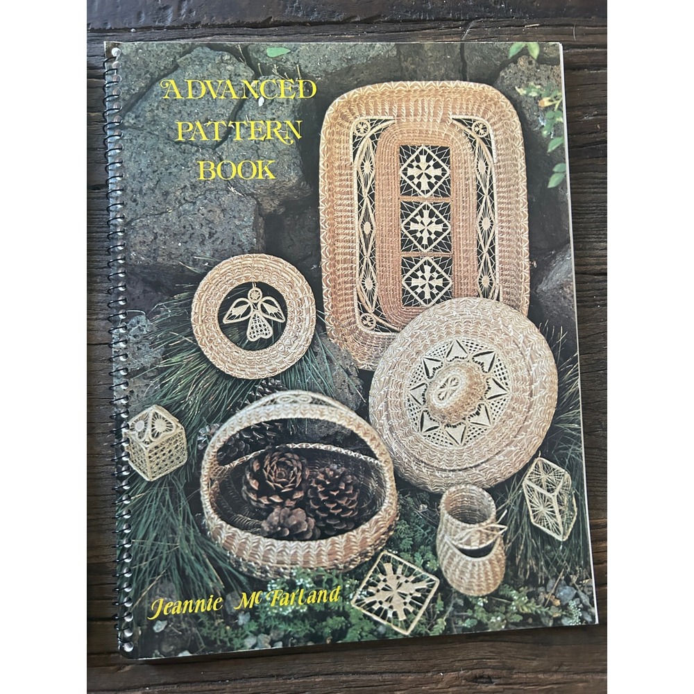 Jeannie McFarland Pine Needle Raffia Basketry & Advanced Pattern Book 2 Vol Set - Picture 3 of 9